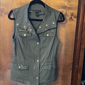 INC International Concepts Khaki Utility Vest